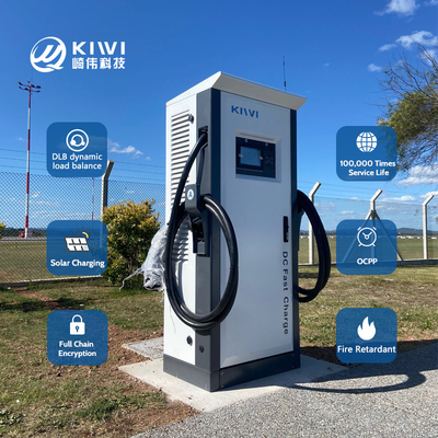 60 kW 120 kW Station de recharge en courant continu à pile rapide pour voitures électriques de niveau 3