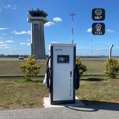 Ccs 60kw DC chargeur rapide stations de recharge de véhicules électriques publics extérieurs ISO15118 DIN70121