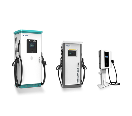 Station de recharge publique extérieure pour véhicules électriques avec interface CCS type 2 CHAdeMO