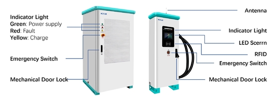 AC 380V 50/60H double chargeur de véhicule électrique
