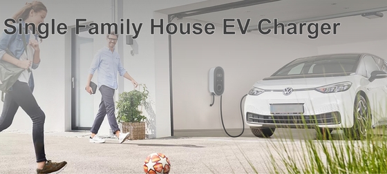 Boîte de charge murale de type 2 7KW 11KW 22KW Niveau 1 2 EV UE Royaume-Uni FR Portugal