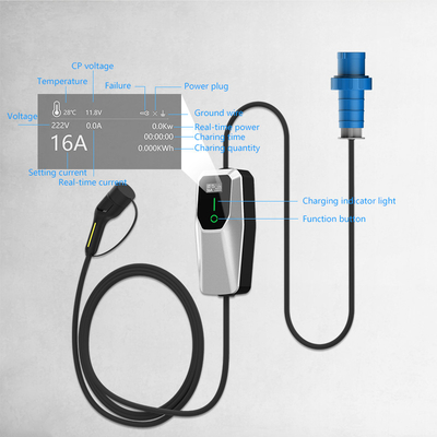 Type 1 3.5KW 7KW 11KW AC Niveau 1 2 Wall Box Ev Chargeur sur le parking de la rue