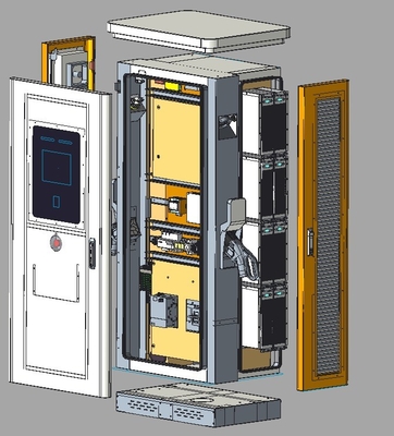 Modèles personnalisés IP54 Stations de recharge électrique à courant continu public et commercial 180 kW 240 kW