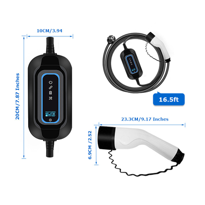 Station de recharge de niveau 2 de connecteur SAE J1772 pour le chargeur portable EV de puissance de sortie de 3,5 kW
