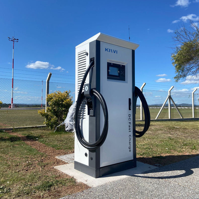 AC 0A-182A Portée de courant d'entrée Double connecteurs Chargeur EV pour voitures électriques 120kw