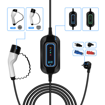 Tesla Modèle 2 3.5kw Ev Chargeur de niveau 1 Plug In Chargeur de sortie de courant 16A Portable pour l' hôtel