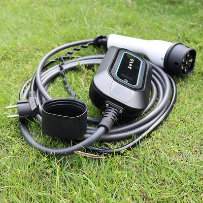 Station électrique de voiture portable avec type B RCD 30mA 6mA CA Fuite et communication RS485