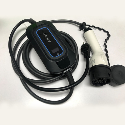 Détection de température de connexion du chargeur de voiture électrique portable 16A pour Tesla Model S