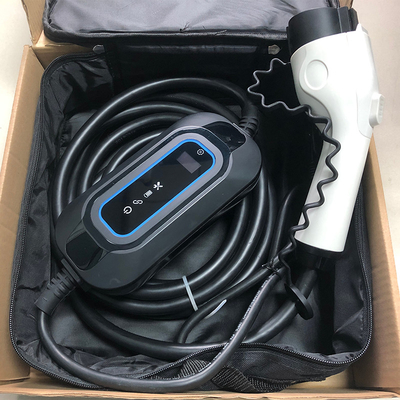 Détection de température de connexion du chargeur de voiture électrique portable 16A pour Tesla Model S