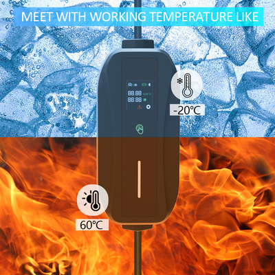 Type 2 Chargeur portable de véhicules électriques à prise et câble de 11 kW 380 V 16 A