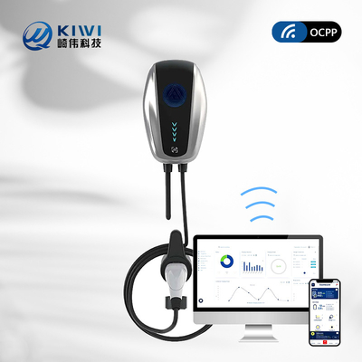 Volkswagen ID 4 chargeur de véhicule électrique 7kw écran LCD monophase type 2 avec détection d'isolation