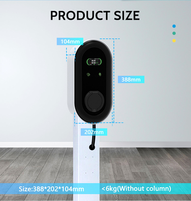Station de recharge RS485 Ev point à point pour les voitures ID4 Volkswagen et KIWI LCD Mini Ev