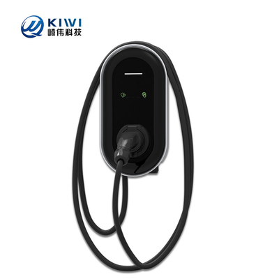 Stations de recharge de véhicules électriques muraux de 220 V pour pile de recharge de type 2 de 7 kW