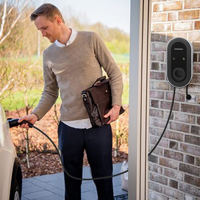 Station de recharge de véhicules électriques électriques Wallbox de 11 kW/7 kW avec détection d'isolation d'impédance AC et PE