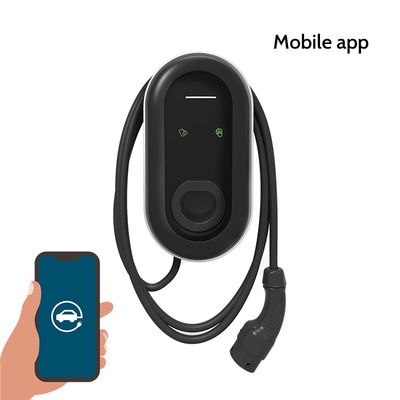 Station de recharge de véhicules électriques intelligents de 7 kW avec détection de l'isolation et détection de la température de prise