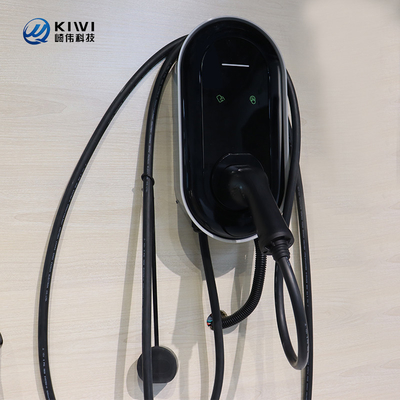 Kiwi 7KW Smart Wall Mount Niveau 2 EV Chargeur de voiture électrique pour le réseau OCPP 1.6J/1.5J