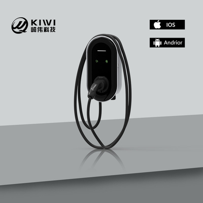 Type 2 22kW Trois phases de courant alternatif de sortie Wallbox de chargeur de véhicule électrique avec fonctions OCPP RFID App