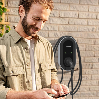 Station de recharge à courant alternatif de 22 kW électrique en vente publique avec tension d'entrée d'écran LCD 200 220v