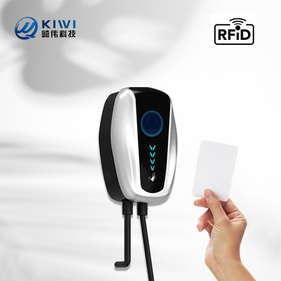 Station de recharge de véhicules électriques de type 2 de fréquence de réseau 50Hz±10Hz avec Kiwi Mini Ocpp 7kw Wall Box