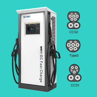 Chargeur de voiture électrique de 60 kW CC CCS2 CHAdeMO Type2 OCPP1.6 pour une charge rapide 200V-1000V