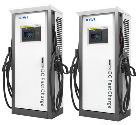 Station de recharge rapide en courant continu de 120 kW CCS1 CCS2 voiture Chademo EV avec une fréquence de réseau de 50 Hz ± 10 Hz