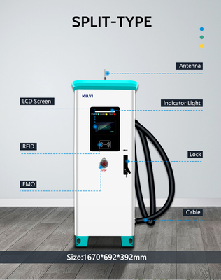 Standard d'interface CCS1/CCS2 Chargeur commercial de véhicules électriques de 320 kW pour une recharge rapide à KIWI DC