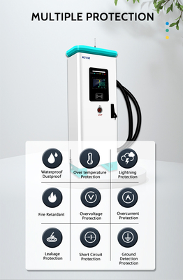 Standard d'interface CCS1/CCS2 Chargeur commercial de véhicules électriques de 320 kW pour une recharge rapide à KIWI DC