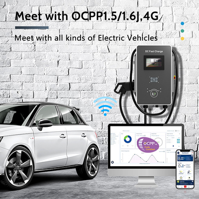 Chargeur électrique rapide SmartDC de 30 kW avec commutateur de protection contre les fuites et la fréquence de la grille de 50 Hz ± 10 Hz
