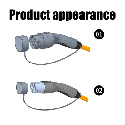 Cable de recharge portable pour véhicules électriques KIWI de type 1 à type 2 Classe de flamme UL94-V0