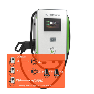 Chargeur de boîte de rangement en courant continu 30 kW 40 kW Voiture CCS 40A Chargeur rapide de véhicule électrique 600V Fréquence réseau 50Hz