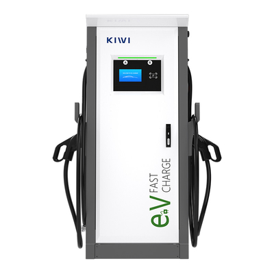 60kW ~ 150kW pile de chargeurs de véhicules électriques en courant continu double chargeur de pistolet au sol Station de charge rapide de voiture électrique en courant continu
