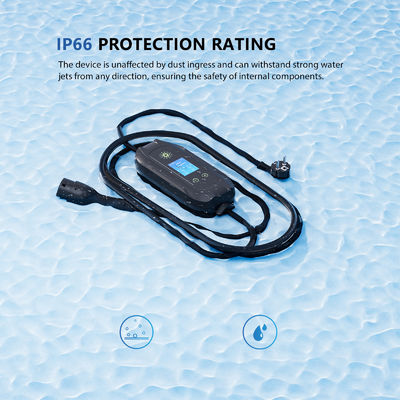 3Chargeur électrique portable de 0,5 kW avec prise de type 1 IP67 16A
